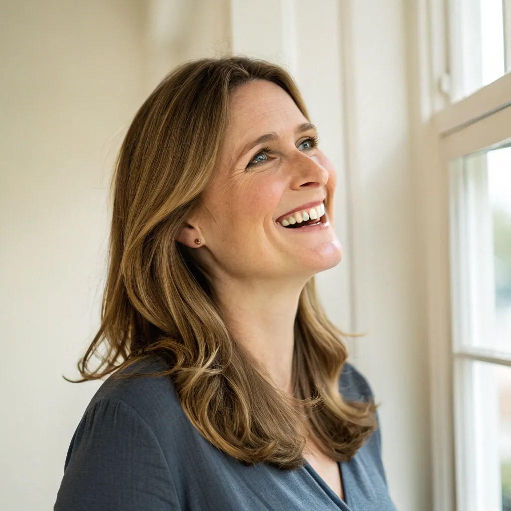Sarah Brown smiling